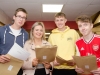 EE 13/08/2019 NEWS - All smiles from Carrigaline Community School students Sam O'Neill, Sarah Elliffe, Jody Sisk and Jack Shanahan as they received their Leaving Certificate results. Picture: Howard Crowdy
