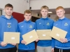 EE 13/08/2019 NEWS - Conor Dineen, Stephen D'Arcy, Dean Farrissey and Jack Turner of the Carrigaline soccer club who received their Leaving Certificate results in Carrigaline Community School. Picture: Howard Crowdy